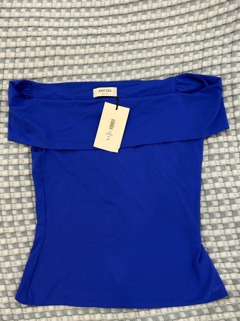 Aritzia Off Contour Ravish Ablaze Blue Top